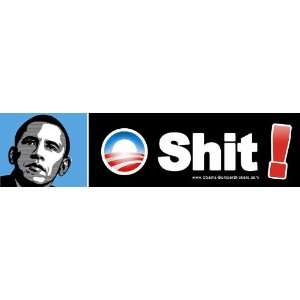  Anti Obama Bumper Sticker   O Shit   Bumper Sticker Decal 