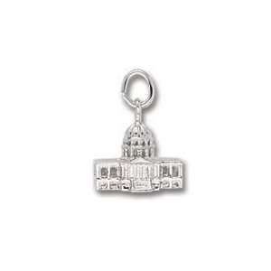  3026 Capitol Bldg. Charm   Gold Plated Jewelry