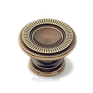  Classic brass marco 1 (25mm) knob in polished antique 