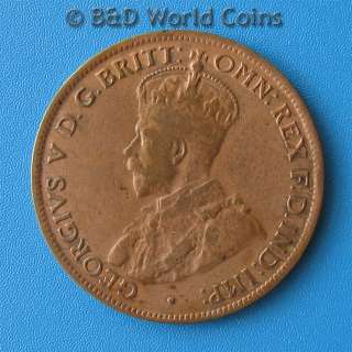 AUSTRALIA 1922 1/2 PENNY 25mm BRONZE COIN SYDNEY MINT  