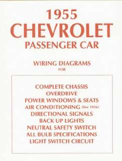 CHEVROLET Car 1955 Wiring Diagram 55 Chevy  