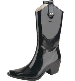 Zapatos @ de goma bota de lluvia vaquero de la media pierna de las 