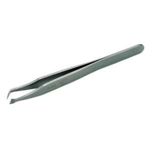 Erem 15AGS Carbon Steel Curved Fine Head Tweezer, 4.25 Overall Length 