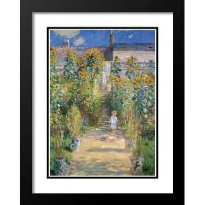  Garden At Vetreuil 20x23 Framed and Double Matted Art 