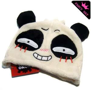 Anime Panda hat cosplay funny cartoon cap soft beanie cute fancy plush 