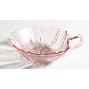  Depression Glass Oyster and Pearl Heart Shaped One Handled 