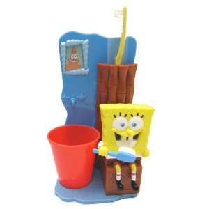 Spongebob Squarepants Bath Accessories ( Toothbrush Holder, Toothbrush 