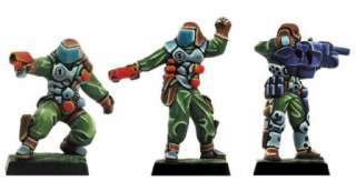 Space Commandos x 3 Figures By Fenryll  