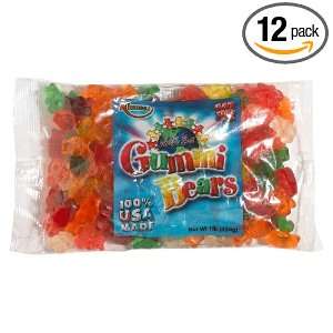 Albanese Gummi Bears, 16 Ounce Bags (Pack of 12)  Grocery 