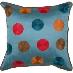  T 3576 18 Decorative Pillow in Peacock Blue [Set of 2 