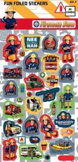 Fireman Sam Birthday Party Sticker Sheet  Loot Bag Fillers £1.75