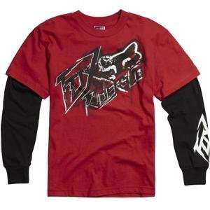  Fox Racing Youth Revolt 2Fer   Youth X Large/Red 