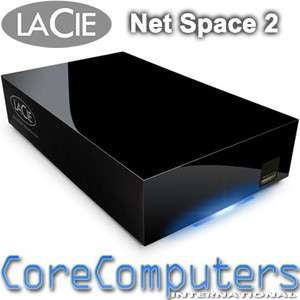 LaCie 2TB Network Space 2 NAS Storage Home Media Server UPNP 2000GB 