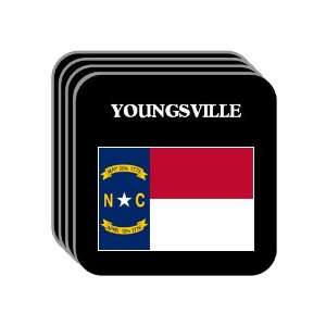  US State Flag   YOUNGSVILLE, North Carolina (NC) Set of 4 