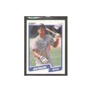  1990 Fleer Regular #394 Jose Gonzalez, Los Angeles Dodgers 