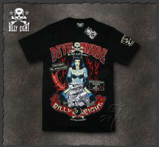 Billy Eight★Devil Inside★Rockabilly T Shirt Psychobilly Hot Rod 