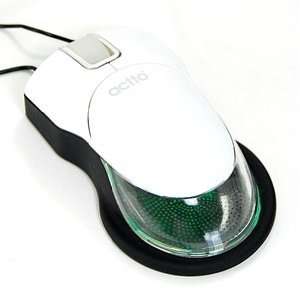 com ACTTO White USB/PS/2 Optical Scroll Wheel 3D Mice Mouse with LED 