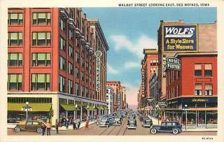 IA DES MOINES WALNUT STREET FOSTER HOTEL YOUNKERS DEPARTMENT STORE 