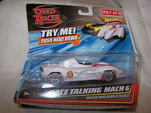 Mattel Speed Racer Hot Wheels Race Talking Mach 6 Car Hear Real Movie 