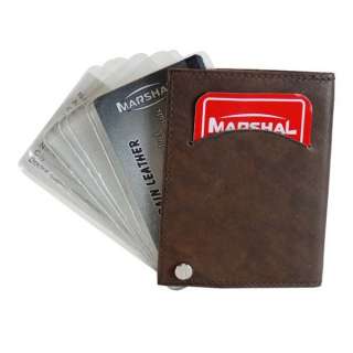 Genuine Leather Wallet Business & Credit Card Case Holder #571CF 