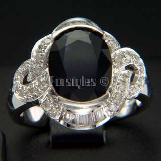 New Sapphire Diamonds 14k Solid Gold Mens Ring r00036  