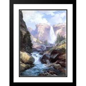   Framed and Double Matted Waterfall in Yosemite