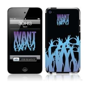   iPod Touch  4th Gen  3OH3  Want Skin  Players & Accessories