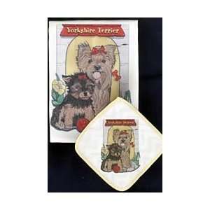 Yorkshire Terrier Dish Towel & Potholder