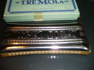 1930´s Harmonica Tremola both sides Key A & D with Case  