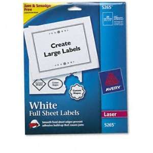   Technology LABEL,LASER,8.5X11,WHT 42410 (Pack of8)