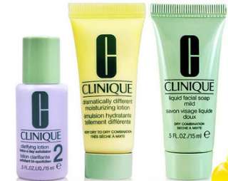CLINIQUE 3 Step Skincare Travel Set 3 items  