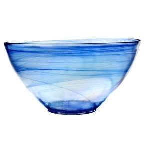  Arda Allure 12 Inch Salad Bowl, Blue Navy/Pearl Kitchen 