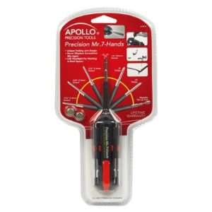   Multi Tool Screwdriver with Seven Hands   Red
