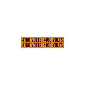    BRADY 44222 Voltage Card,4 Markers,4160 Volts