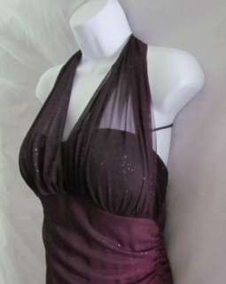 BETSY & ADAM New Purple Plum Prom Formal Gown Dress 12P  