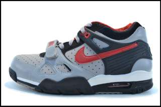679066 061] Air Trainer III 3 Silver Red Black Size 8  