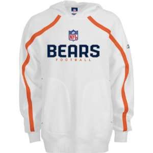  Mens Chicago Bears White Valiant Hooded Fleece Sports 