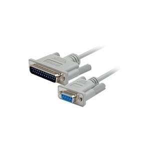    6 Feet DB25 to DB9 Serial Modem Cable   M/F(MC6MF) Electronics