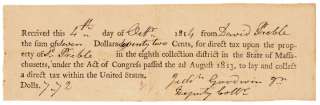 1814 Dated War of 1812 Period, Document Signed  