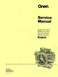 ONAN MCCK RCCK A H Engine Service Shop Manual 927 0752  