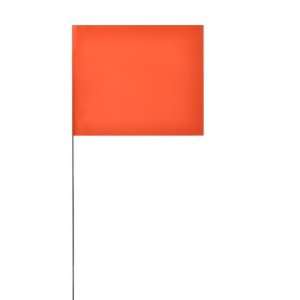 Presco 4536 Safety Flag, 5 Overall Length, 4 Overall Width, Orange 