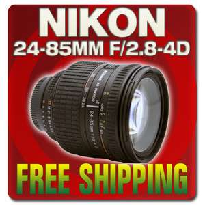 Nikon Nikkor 24 85mm f/2.8 4.0D Zoom W/A Telephoto AF Zoom IF AF Lens 