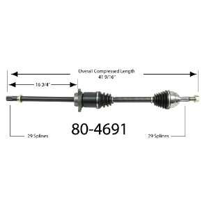  Empi 80 4691 CV Joint Half Shaft Assembly Automotive