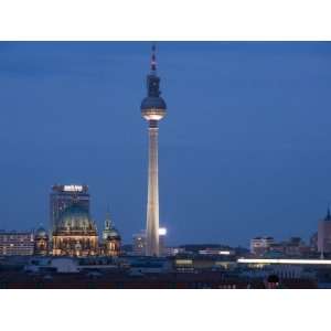  Fernsehturm, Television Tower, Telespargel, Evening 