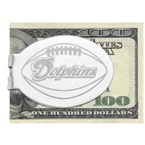  Art Miami Dolphins Silver Laser Etched Money Clip
