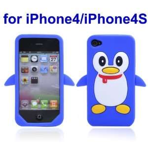  Penguin Soft Silicone Case Cover for iPhone 4 / iPhone 4S 