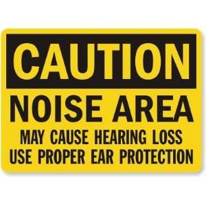  Caution Noise Area May Cause Hearing Loss Use Proper Ear 