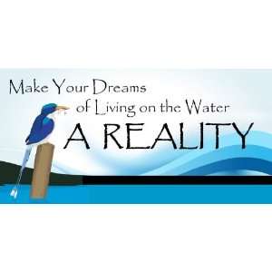   3x6 Vinyl Banner   Waterfront Real Estate Specialized 