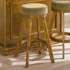 Mitchell Upholstered Oak Finish Bar Stool Barstool by Coaster 100289