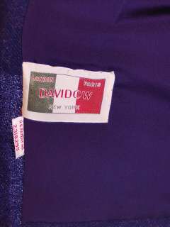 Vintage Cornflower Blue Wool Tweed Suit Davidow 1940S 40 28 40  